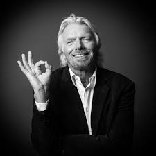 picture of Richard Branson making the 'ok' sign