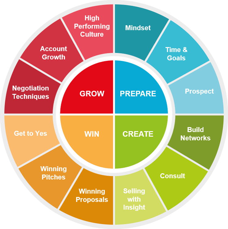 Sales transformation model - Natural Training diagram of transformation 