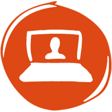 icon for virtual training. 